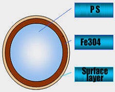 Magnetic Polystyrene Beads-Core shell type