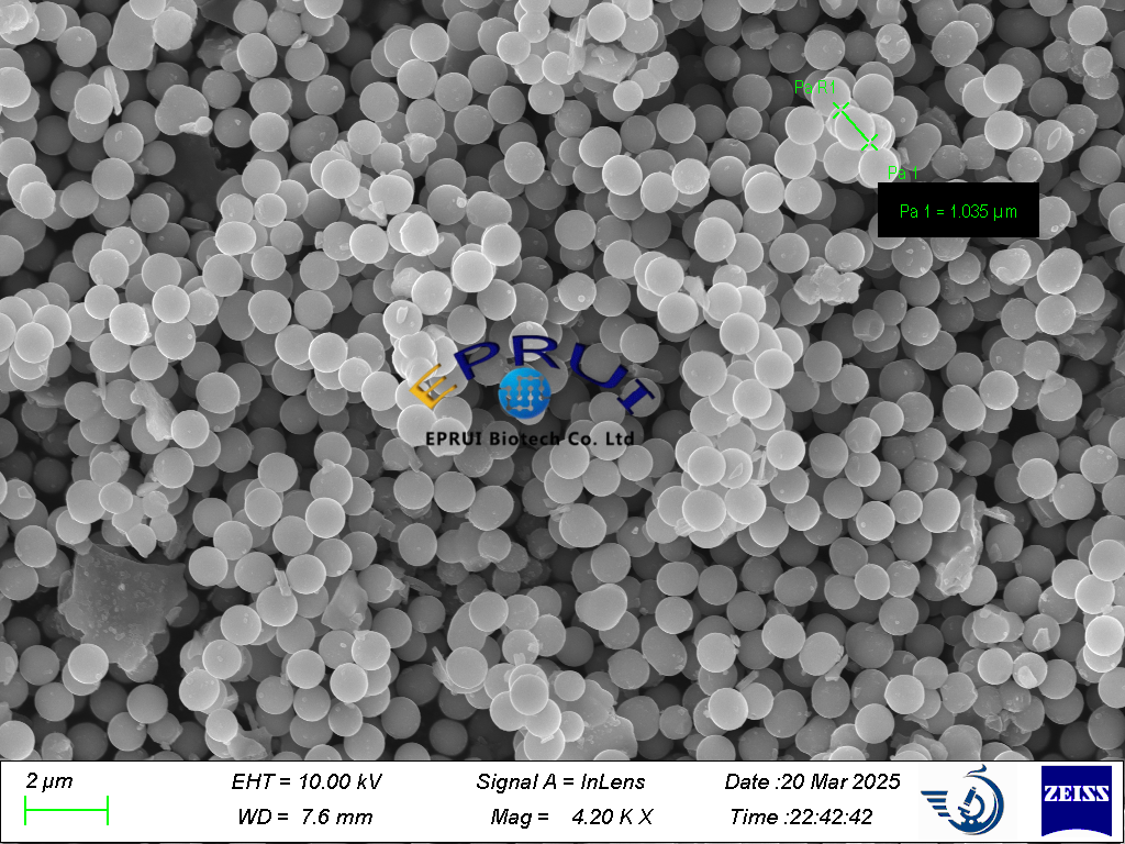 1um-Titanium Dioxide Microspheres